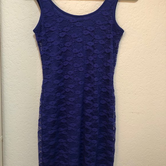 Mudd Dresses & Skirts - MUDD Purple Lace Tank Dress